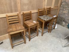 Four Breakfast Bar Stand Chairs