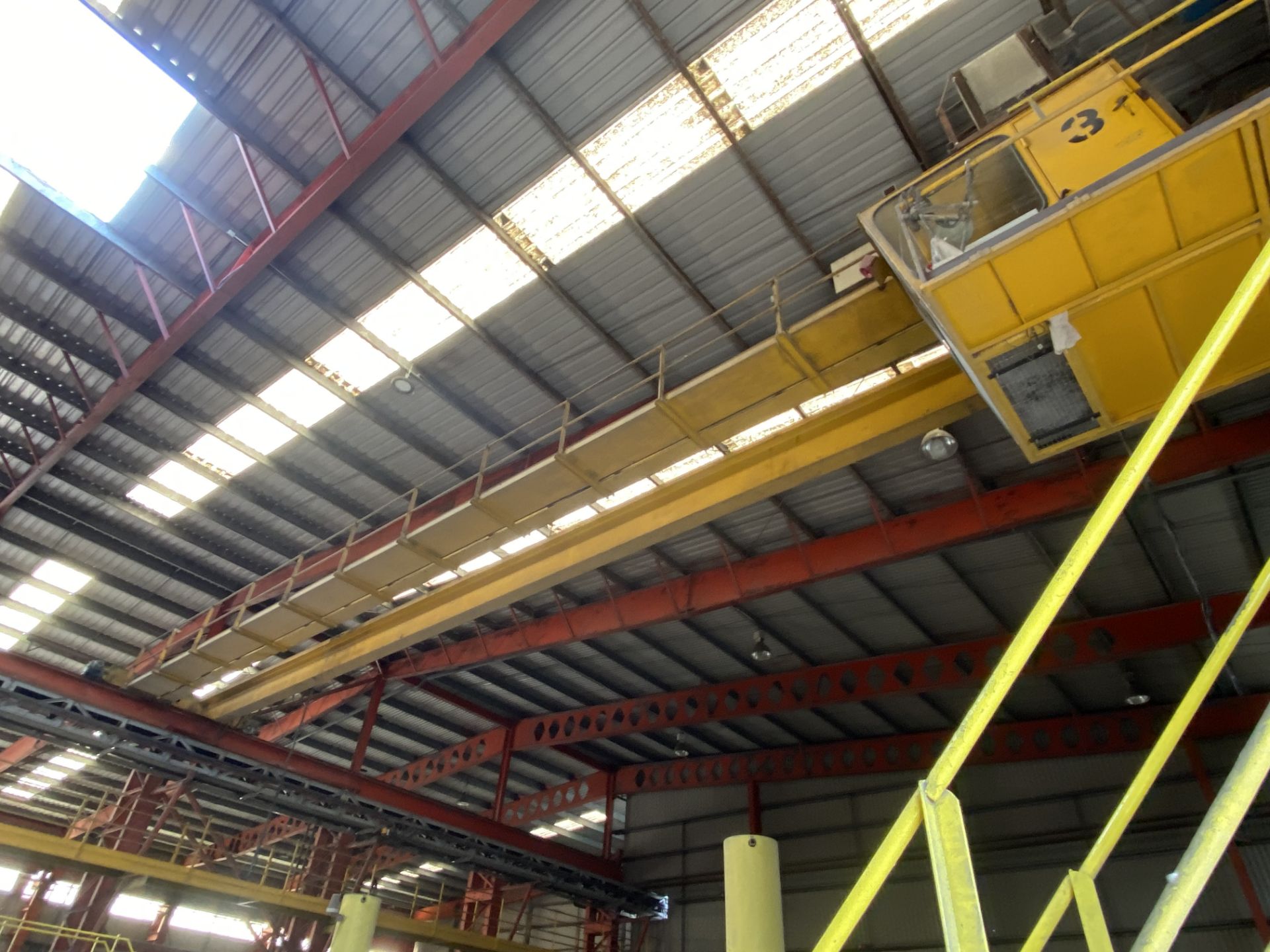 Crane Express 2 x 5.2T SWL TWIN GIRDER TRAVELLING OVERHEAD CRANE, approx. 24.7m span (incomplete, no - Image 2 of 4