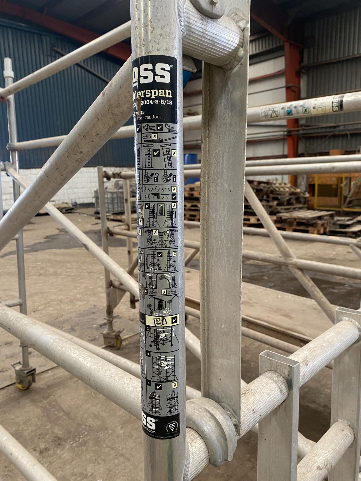 Boss Ladder Span Tubular Alloy Scaffold Tower, approx. 2.5m longPlease read the following - Image 3 of 3