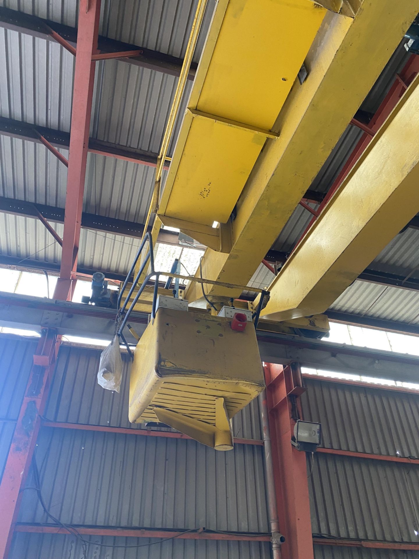 2 X 5T SWL TWIN GIRDER TRAVELLING OVERHEAD CRANE, reference no. CE212, approx. 18m span, with two - Image 7 of 7