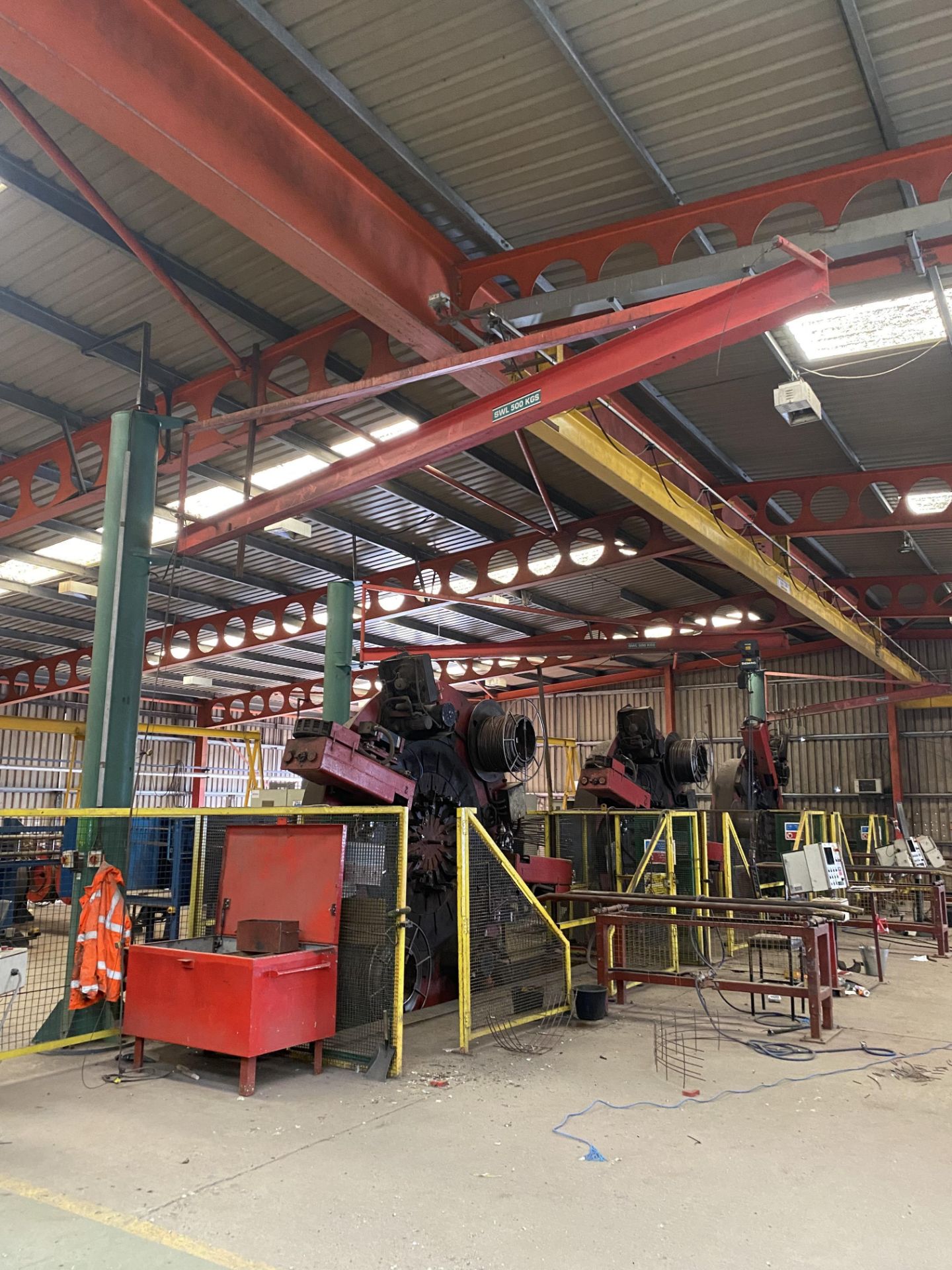 500KG SWL FREE STANDING PILLAR JIB SWING CRANE, serial no. C25599-92, approx. 4m high and approx. 6m - Image 2 of 4