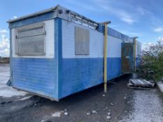 Sibcas PORTABLE JACKLEG OFFICE BUILDING, approx. 12m long, with internal partitioningPlease read the