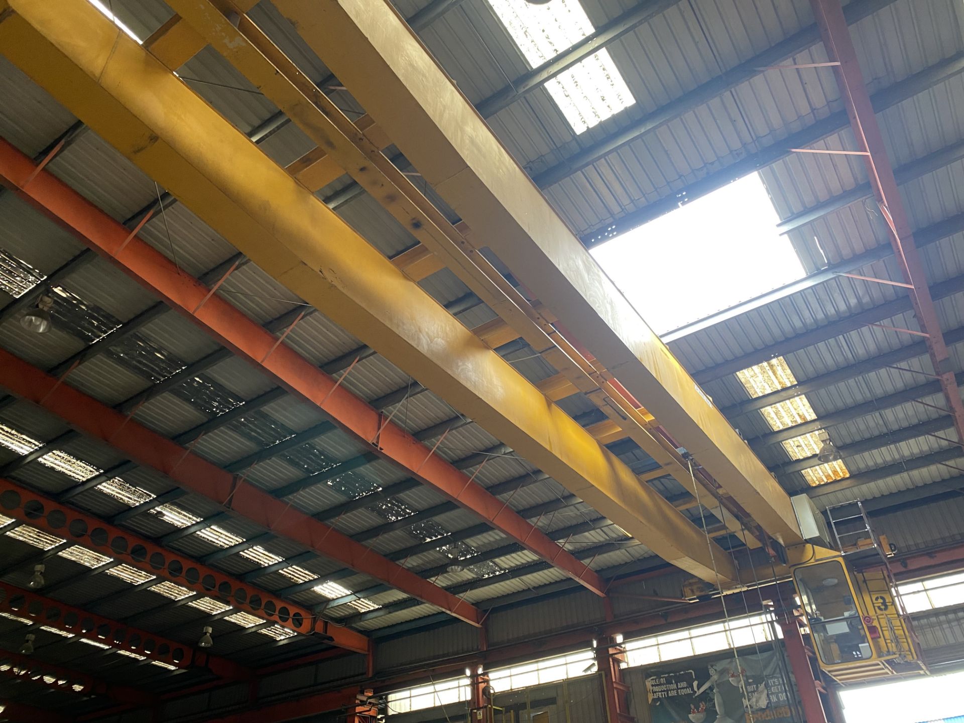 SWL 2 x 15T TWIN GIRDER TRAVELLING OVERHEAD CRANE, CE510 (crane no. 3), approx. 19m span, ( - Image 2 of 5