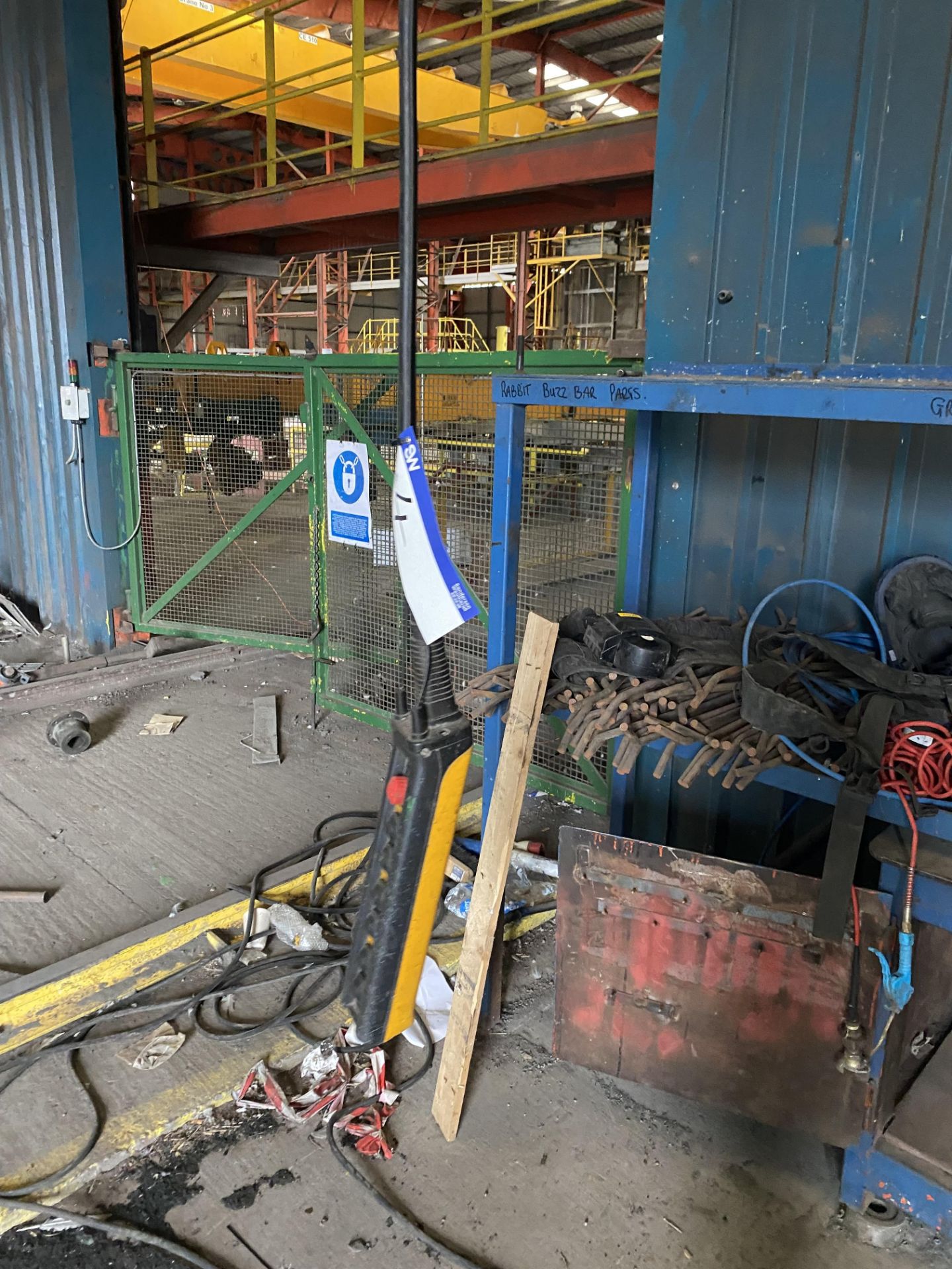 6T SWL DOUBLE GIRDER TRAVELLING OVERHEAD CRANE, approx. 7.4m span, with Demag wire rope hoist, - Image 2 of 9