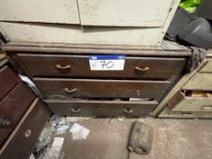 Chest of Drawers, with contents (this lot is subject to 15% buyer's premium)Please read the
