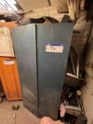 Double Door Steel Cabinet, with contents (this lot is subject to 15% buyer's premium)Please read the
