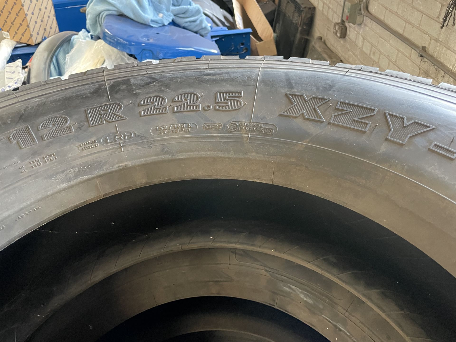 Six Michelin XZYZ 12R 22.5 Tyres, unused (this lot is subject to 15% buyer's premium)Please read the - Image 3 of 3