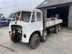 AEC Mammoth Major 8x4 Rigid Timber Dropside Truck, partially restored, with quantity of spare