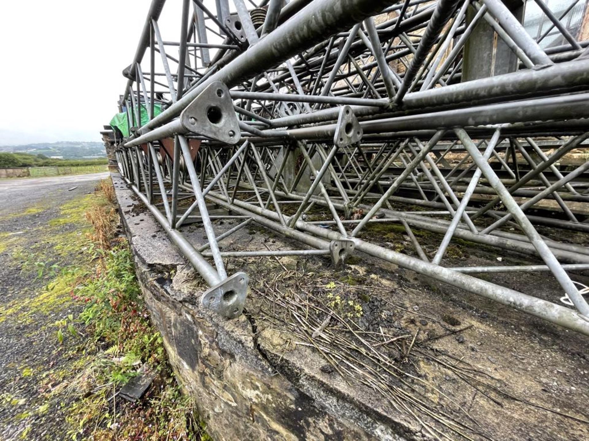 Quantity of Galvanised Steel Goalpost Trussing, approx. 530mm x 530mm, as set out in one area ( - Image 2 of 3