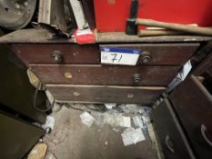 Chest of Drawers, with contents (this lot is subject to 15% buyer's premium)Please read the