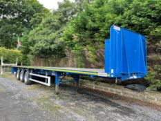 DENNISON TRI-AXLE 24,000KG HEAVY DUTY FLAT SEMI TRAILER, VIN no. SGKFL25PTHL050715, year of