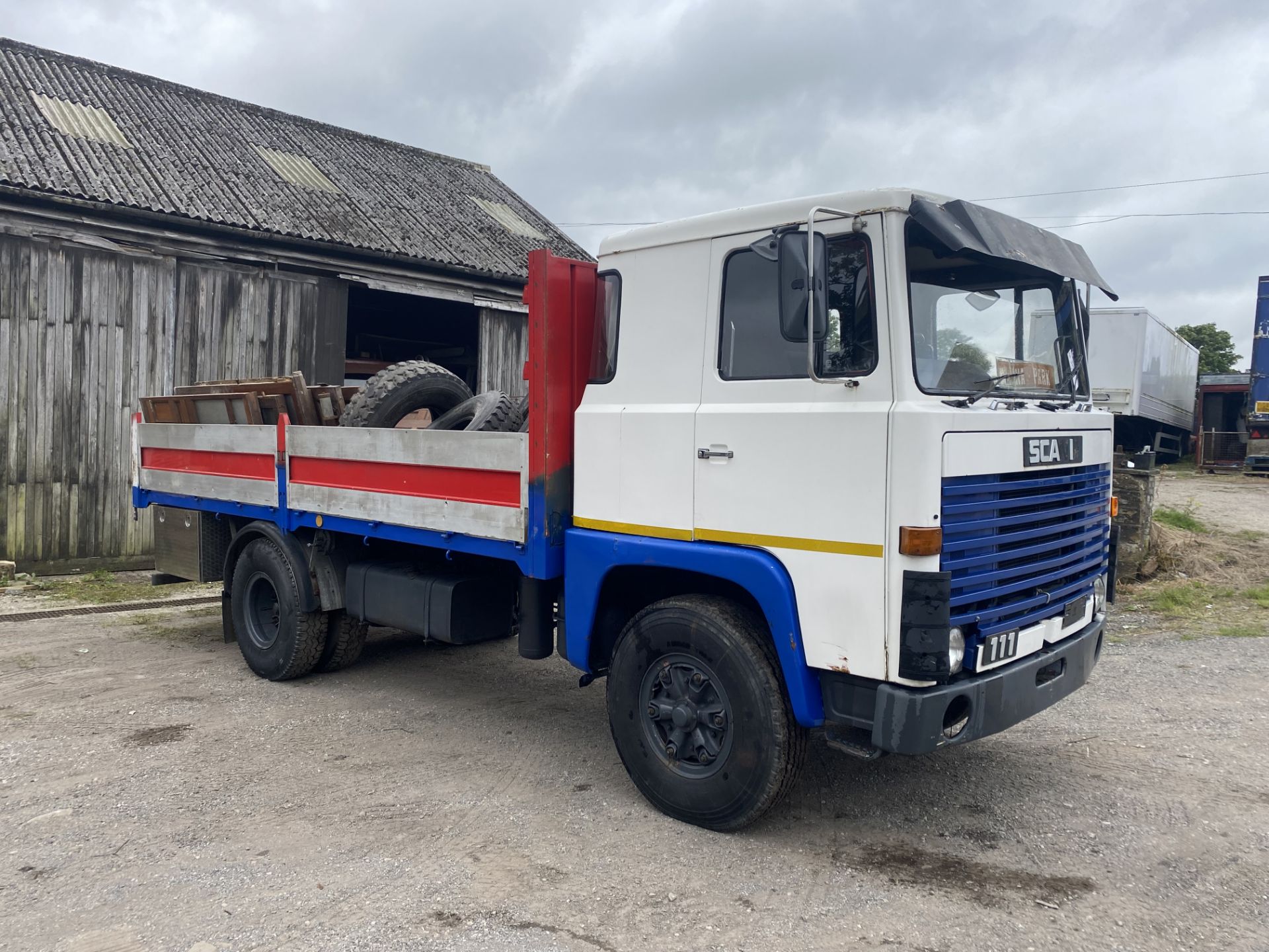 Scania 111 4x2 Rigid Body Alloy Dropside Truck, 1979 (ex Italy – right hand drive) (this vehicle - Image 2 of 18