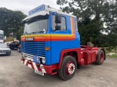 Scania 111 4X2 TRACTOR UNIT, registration no. JSJ 639W, date first registered 01/09/1980, fully