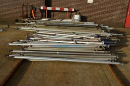 Assorted Scaffolding Components, including mainly boards and beamsPlease read the following