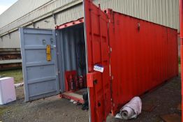 20ft Steel Shipping Container (contents excluded – reserve removal until contents cleared)Please