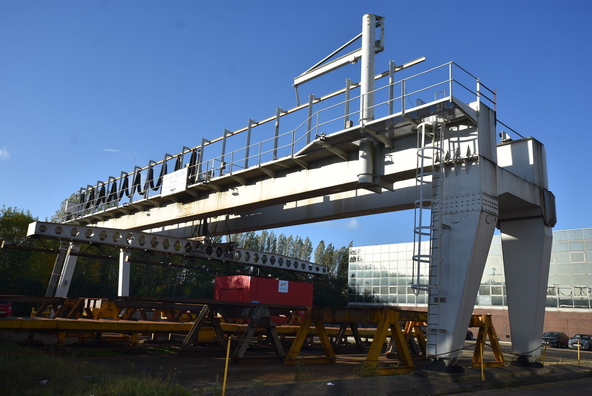 NEI 15 ton SWL TWIN GIRDER OVERHEAD GANTRY CRANE, - Image 7 of 7