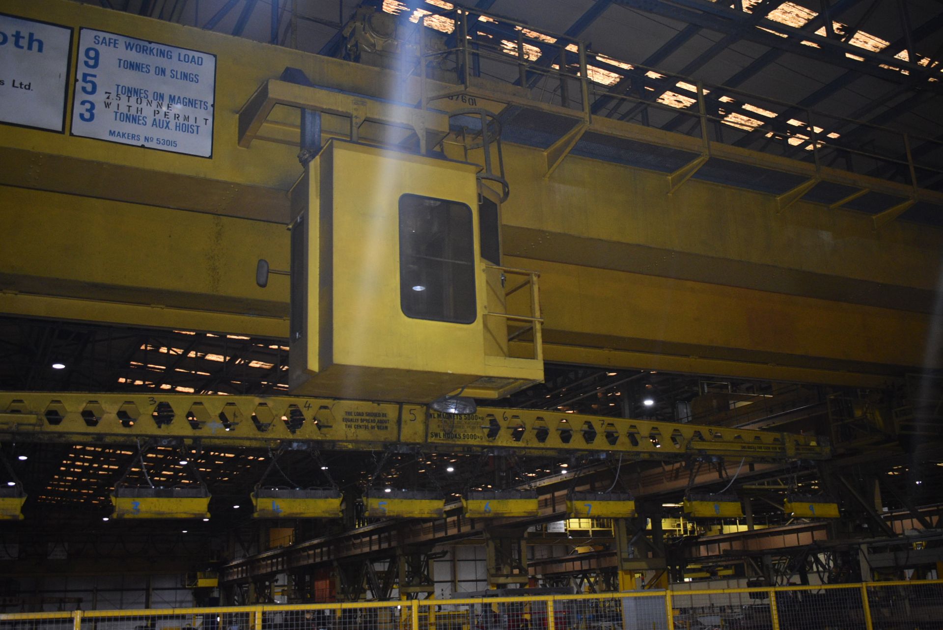 NEI Twin Girder 9 ton Overhead Travelling Crane, w - Image 6 of 7