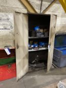 Double Door Steel Cabinet, with abrasive discs, as set outPlease read the following important