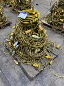 Quantity of 110V Extension Cables & Hand Held Lights, as set out on palletPlease read the