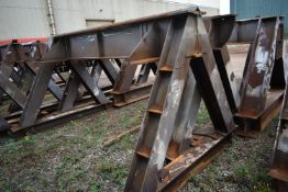 Six Steel Support Frames (understood to be 33T each)Please read the following important notes:- ***