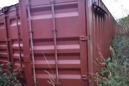 40ft Steel Shipping Container (contents excluded – reserve removal until contents cleared)Please