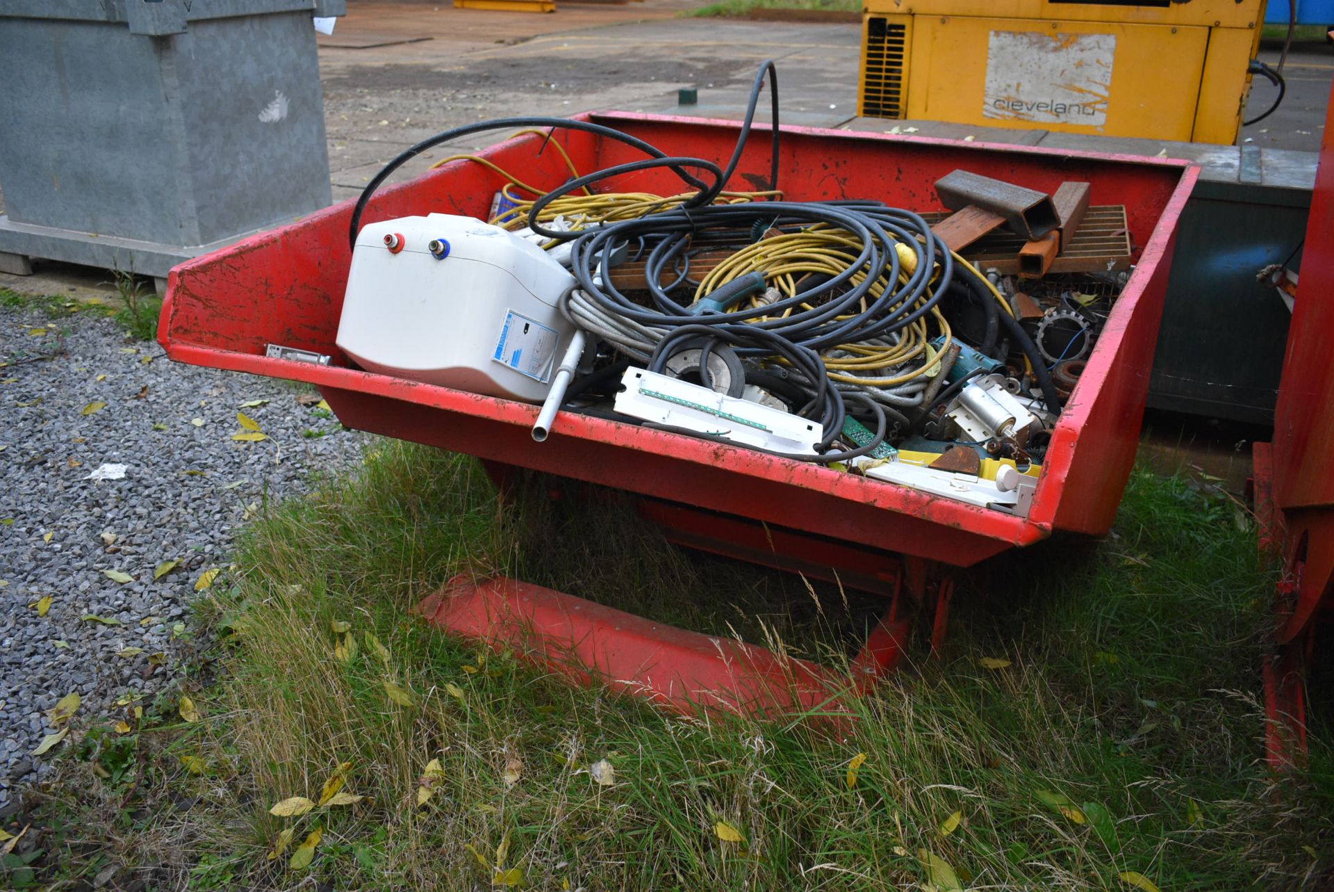 Steel Fork Lift Truck Tipping Skip, with contents - Image 3 of 3