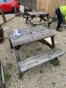 Two Timber Picnic Benches, approx. 1.05m widePlease read the following important notes:- ***Overseas