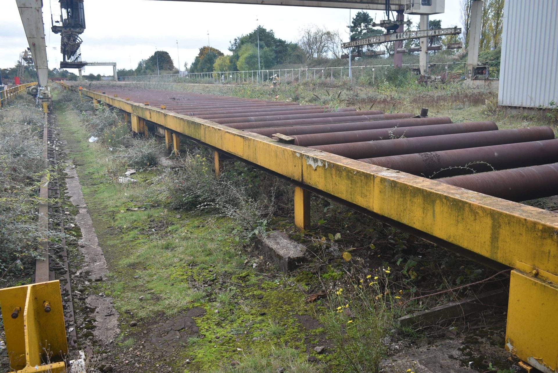 Powered Infeed Roller Conveyor, approx. 141m long