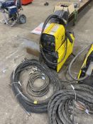 Esab Warrior 400i CC/CV Mig Welder, with Esab Warrier feed 300 four wire feed unit, with cables,