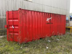 20ft Steel Shipping Container, with fitted single door entrance (excluding contents)Please read