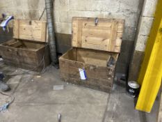 Quantity of Timber Chests, up against one exterior wallPlease read the following important