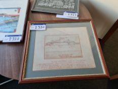 Framed Print of The Proposed Sydney Harbour Bridge Plan Drawing, 1904Please read the following