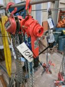 Hackett WH-L4 Lever Hoist, year of manufacture 2020, SWL 1.6 tonPlease read the following