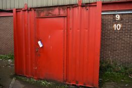 Steel Site Cabin , approx. 3m x 2.45m x 2.5m highPlease read the following important notes:- ***