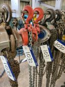 Hackett WH-C4 Lock & Tackle Lifting Hoist, year of manufacture 2019, SWL 3.2 tonPlease read the