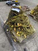 Quantity of 110V Extension Cables & Hand Held Lights, as set out on palletPlease read the