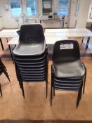 16 Metal Framed Plastic Stackable ChairsPlease read the following important notes:- ***Overseas