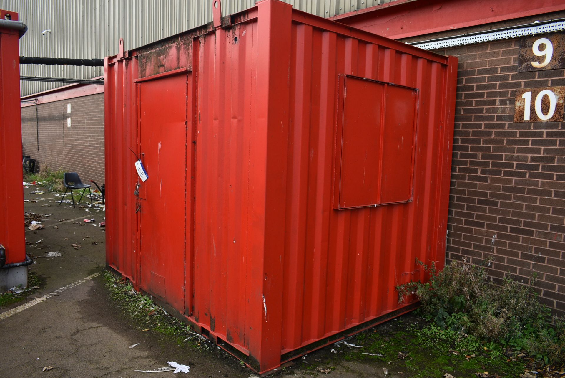 Steel Site Cabin , approx. 3m x 2.45m x 2.5m high - Image 2 of 3