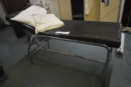 Leather Effect Upholstered Patient’s BedPlease read the following important notes:- ***Overseas