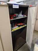 Double Door Metal Cabinet & Contents, including Hilti attachments and drill bitsPlease read the