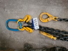 Two Leg Lifting Chain, approx. 8m, SWL 11.2 tonPlease read the following important notes:- ***