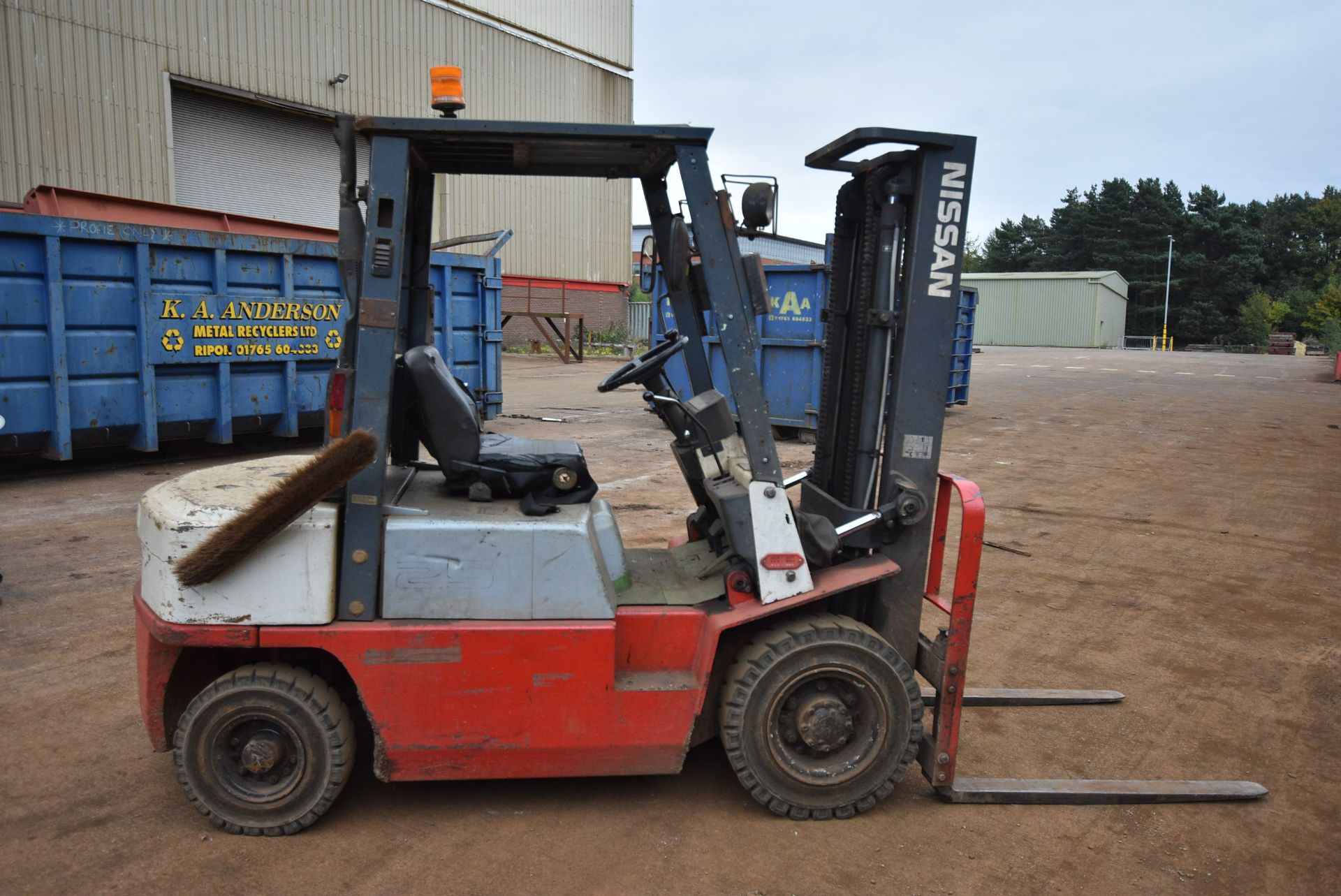 Nissan 25 2500kg Diesel Fork Lift Truck, 11442 hou - Image 5 of 7