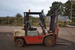 Nissan 30 3000kg cap. Diesel Fork Lift Truck, serial no. 102E, 18808 hours (at time of listing),