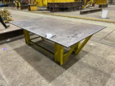 Steel Workbench, approx. 2.4m x 1.5mPlease read the following important notes:- ***Overseas buyers -