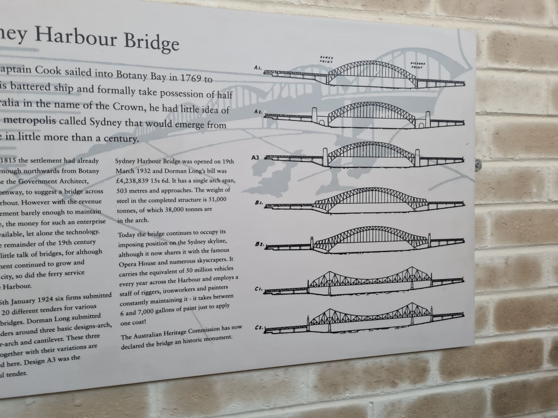 Seven Display Panels Showing a Pictural History of Bridge Building from DarlingtonPlease read the - Image 3 of 7