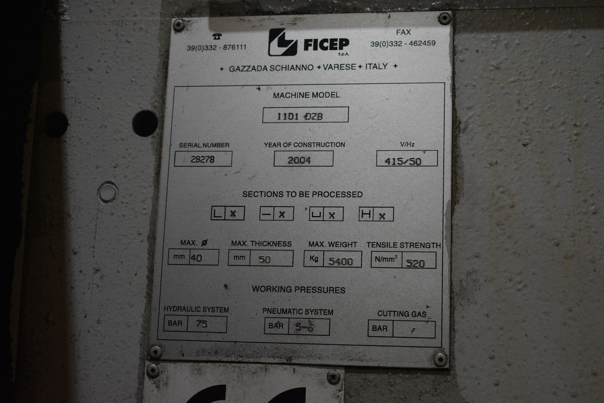 Ficep 1101 DZB CNC DRILL & HORIZONTAL BANDSAW LINE - Image 20 of 20