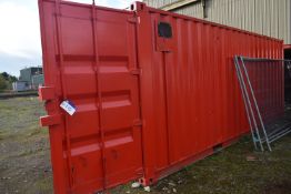 20ft Steel Shipping Container (contents excluded – reserve removal until contents cleared)Please