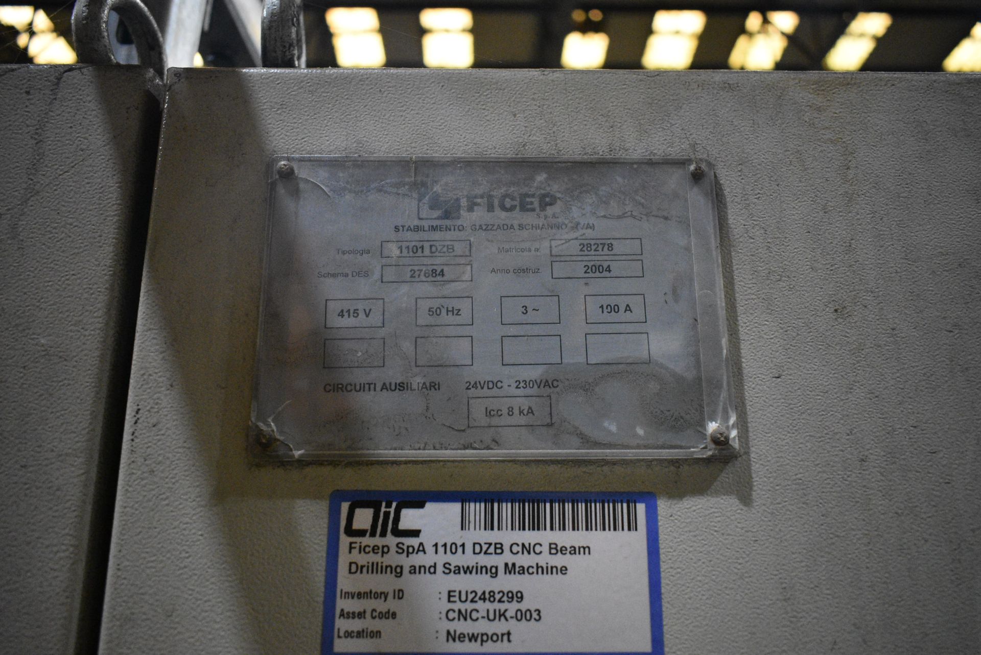 Ficep 1101 DZB CNC DRILL & HORIZONTAL BANDSAW LINE - Image 19 of 20