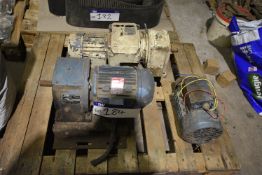 Two Geared Electric Motors, (one with Tasc variable speed drive unit) and electric motor, on