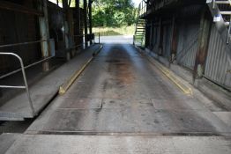 50 tonne 15m OVER SURFACE ROAD VEHICLE WEIGHBRIDGE, approx. 3m wide, with loadcells as fitted,